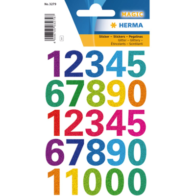 PBS-EURO-SERVICE - Herma HE3279 - 0-9 fargede - x1 - stickers PBS-EURO-SERVICE - Herma HE3279 - 0-9 fargede - x1 - stickers
