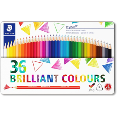 Staedtler Fargeblyanter Ergosoft – Ergonomisk Design (Sta157m36, 1 Eske) Staedtler Fargeblyanter Ergosoft – Ergonomisk Design (Sta157m36, 1 Eske)
