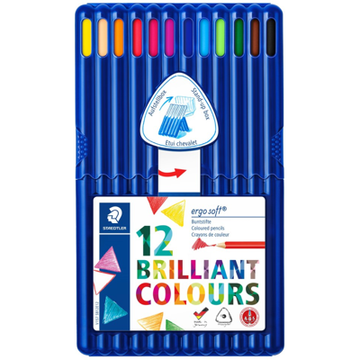 Staedtler Ergosoft Fargeblyanter – Ergonomisk Design, Høy Kvalitet (Sta157sb12, 1 Eske) Staedtler Ergosoft Fargeblyanter – Ergonomisk Design, Høy Kvalitet (Sta157sb12, 1 Eske)