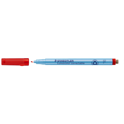 Staedtler Lumocolor Correctable Penn – Tørkebar, Lett Å Bruke (Sta305f2, Rød, 10 Eske) rød Staedtler Lumocolor Correctable Penn – Tørkebar, Lett Å Bruke (Sta305f2, Rød, 10 Eske) rød