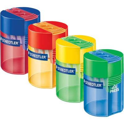Staedtler Blyantspisser – Dobbelt Spisser, Solid (Sta512006, 10 Eske) Staedtler Blyantspisser – Dobbelt Spisser, Solid (Sta512006, 10 Eske)