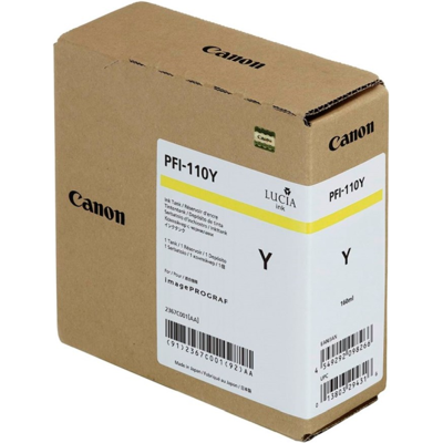 Canon Pfi-110y Blekk – Høy Kvalitet, Lang Varighet (Can2367c001, Gul, 1 Eske) Gul Canon Pfi-110y Blekk – Høy Kvalitet, Lang Varighet (Can2367c001, Gul, 1 Eske) Gul