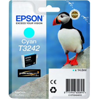Epson Cyan Blekk – Høy Kapasitet, 980 Sider (Epst32424010, Cyan, 1 Eske) Cyan Epson Cyan Blekk – Høy Kapasitet, 980 Sider (Epst32424010, Cyan, 1 Eske) Cyan
