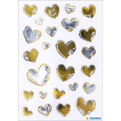 HERMA Creative Hearts Klistremerker – Gull Og Sølv (Her15534, 10 Eske) HERMA Creative Hearts Klistremerker – Gull Og Sølv (Her15534, 10 Eske)