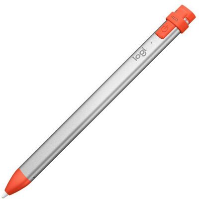 Logitech Crayon, Oransje/sølv, 1 Stykk, Sen-W126111460 Oransje/sølv Logitech Crayon, Oransje/sølv, 1 Stykk, Sen-W126111460 Oransje/sølv