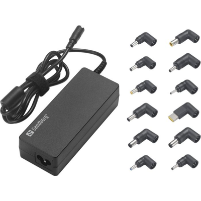 Sandberg Laptop Ac Adapter 90w Eu+uk, 1 Stykk, Sen-135-78 Svart Sandberg Laptop Ac Adapter 90w Eu+uk, 1 Stykk, Sen-135-78 Svart