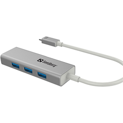 Sandberg Usb-C Til 3 X Usb 3.0 Converter – Koble Flere Enheter (Sdg136-03, 1 Eske) Sandberg Usb-C Til 3 X Usb 3.0 Converter – Koble Flere Enheter (Sdg136-03, 1 Eske)