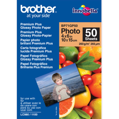 Brother Glossy Fotopapir – Høy Kvalitet, 260g (Brobp71gp50, 1 Eske) Brother Glossy Fotopapir – Høy Kvalitet, 260g (Brobp71gp50, 1 Eske)