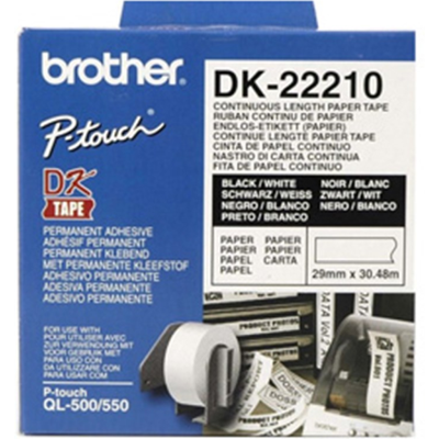 Brother Papir Taperull – 29mm Bredde, 30,48m Løpende Lengde (Brodk22210, 1 Eske) Brother Papir Taperull – 29mm Bredde, 30,48m Løpende Lengde (Brodk22210, 1 Eske)