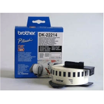 Brother Papirteip – 12mm Bred, 30,48 Meter (Brodk22214, 1 Eske) Brother Papirteip – 12mm Bred, 30,48 Meter (Brodk22214, 1 Eske)
