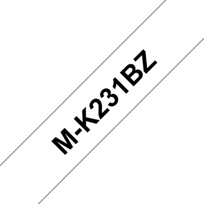 Brother M-K231 Tape – 12mm, Svart/hvit (Bromk231, Svart/hvit, 1 Eske) Svart hvit Brother M-K231 Tape – 12mm, Svart/hvit (Bromk231, Svart/hvit, 1 Eske) Svart hvit