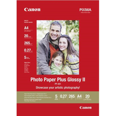 Canon Photo Paper Plus Ii – Høy Kvalitet, Blank Finish (Can24105, 1 Eske) Canon Photo Paper Plus Ii – Høy Kvalitet, Blank Finish (Can24105, 1 Eske)