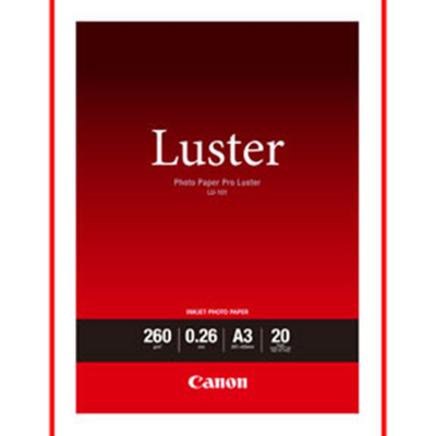 Canon A3 Fotopapir Pro Luster – Høy Kvalitet, 260g (Can24121, 1 Eske) Canon A3 Fotopapir Pro Luster – Høy Kvalitet, 260g (Can24121, 1 Eske)