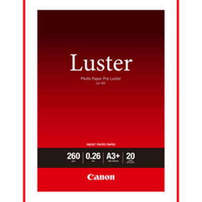 Canon A3+ Fotopapir Pro Luster – Høy Kvalitet, Perfekt For Profesjonell Utskrift (Can24122, 1 Eske) Canon A3+ Fotopapir Pro Luster – Høy Kvalitet, Perfekt For Profesjonell Utskrift (Can24122, 1 Eske)