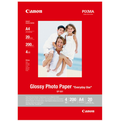 Canon Gp-501 Glossy Foto Papir – Høy Kvalitet, 210g (Can24147, 1 Eske) Canon Gp-501 Glossy Foto Papir – Høy Kvalitet, 210g (Can24147, 1 Eske)