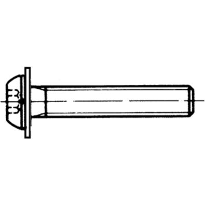 Arvid Nilsson Sekskanthullskrue Iso 7380-2 Stål (Ubehandlet) M4 × 8 Arvid Nilsson Sekskanthullskrue Iso 7380-2 Stål (Ubehandlet) M4 × 8