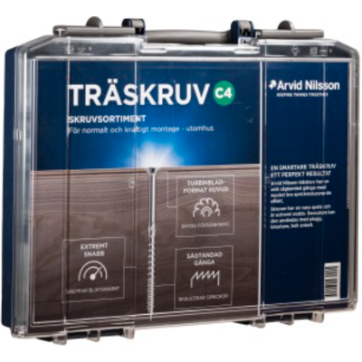 Arvid Nilsson Sortimentskoffert Treskruer C4 Arvid Nilsson Sortimentskoffert Treskruer C4