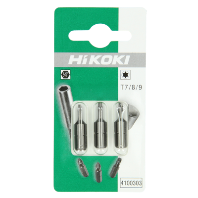 HiKOKI Torx-Bits 1/4" 25 Mm T7/t8/t9 3-Pk HiKOKI Torx-Bits 1/4" 25 Mm T7/t8/t9 3-Pk
