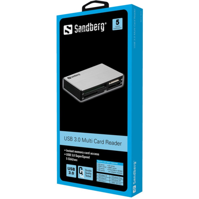 Sandberg Usb 3.0 Multi Kortleser – Rask Og Effektiv (Sdg133-73, 1 Eske) Sandberg Usb 3.0 Multi Kortleser – Rask Og Effektiv (Sdg133-73, 1 Eske)