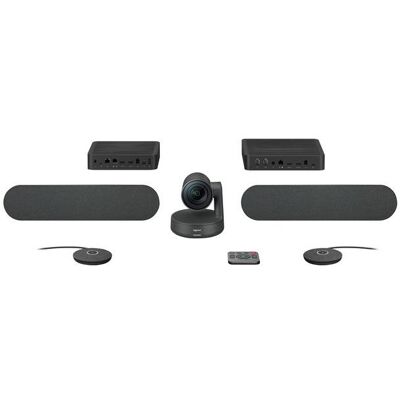 Logitech Rally Plus Videokonferansesystem (Komplett Sett), 1 Stykk, Sen-960-001224 Svart Logitech Rally Plus Videokonferansesystem (Komplett Sett), 1 Stykk, Sen-960-001224 Svart