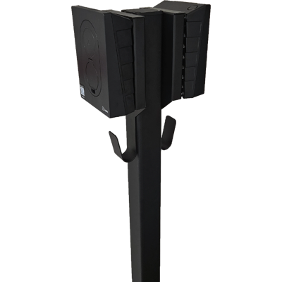 S-Line Base Ladestolpe For Zaptec Go 2-Veis Svart S-Line Base Ladestolpe For Zaptec Go 2-Veis Svart