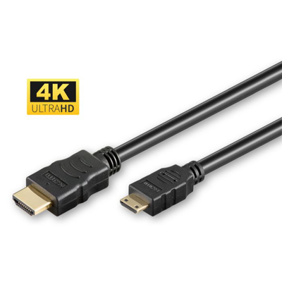 MicroConnect Hdmi 1.4 Type A - Hdmi Mini Type C-Kabel, 2m, 1 Stykk, Sen-Hdm1919c2 Svart MicroConnect Hdmi 1.4 Type A - Hdmi Mini Type C-Kabel, 2m, 1 Stykk, Sen-Hdm1919c2 Svart