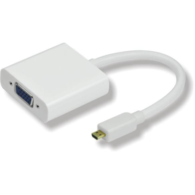 MicroConnect Micro Hdmi Til Vga-Adapter, 1 Stykk, Sen-Hdmidvga Hvit MicroConnect Micro Hdmi Til Vga-Adapter, 1 Stykk, Sen-Hdmidvga Hvit