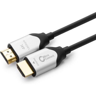MicroConnect Premium Optisk Fiber Hdmi 2.0-Kabel 110m, 1 Stykk, Sen-W129012000 Svart MicroConnect Premium Optisk Fiber Hdmi 2.0-Kabel 110m, 1 Stykk, Sen-W129012000 Svart