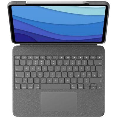 Logitech Combo Touch For Ipad Pro 12,9-Tommers, Tysk, 1 Stykk, Sen-W128232588 Grå Logitech Combo Touch For Ipad Pro 12,9-Tommers, Tysk, 1 Stykk, Sen-W128232588 Grå