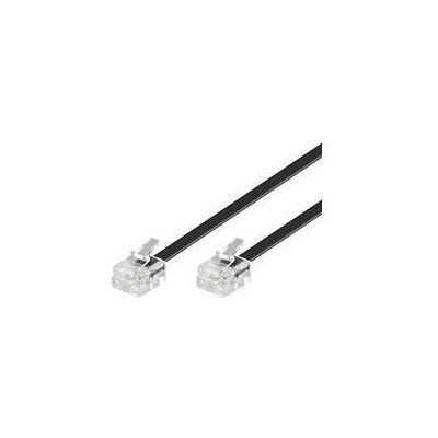 MicroConnect Rj11/rj11, M-M, 3m, 1 Stykk, Sen-Mpk187 Svart/Transparent MicroConnect Rj11/rj11, M-M, 3m, 1 Stykk, Sen-Mpk187 Svart/Transparent
