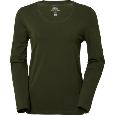 SouthWest Lily Langermet T-Skjorte Dame Mørk oliven 3XL SouthWest Lily Langermet T-Skjorte Dame Mørk oliven 3XL