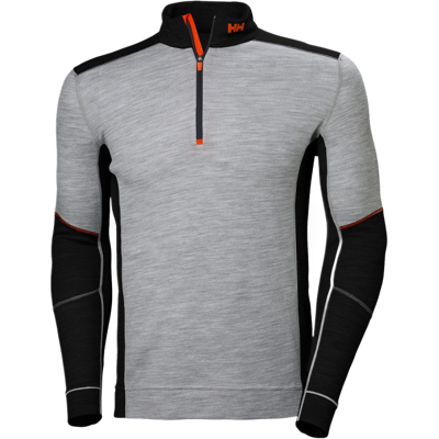 Helly Hansen Lifa Merino 75107 Herre Undertrøye Grå Melange S Helly Hansen Lifa Merino 75107 Herre Undertrøye Grå Melange S