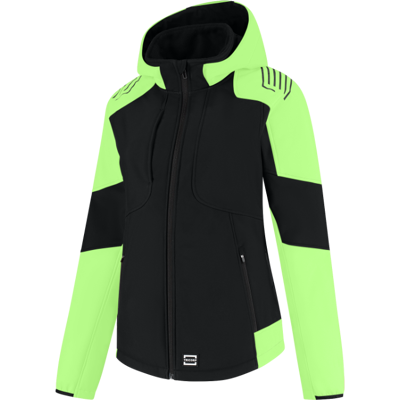Tricorp 406119 Vindtett Dame Softshelljakke Svart/Lime 4XL Tricorp 406119 Vindtett Dame Softshelljakke Svart/Lime 4XL