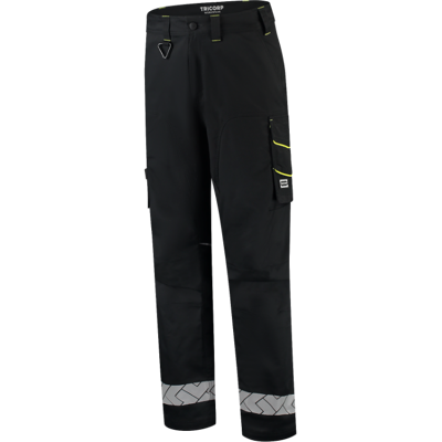 Tricorp 506109 Refleks Unisex Arbeidsbukse Svart/Fluorgul 54 Tricorp 506109 Refleks Unisex Arbeidsbukse Svart/Fluorgul 54