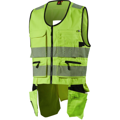 L.Brador 2040pb Heavy Klasse 2 Varsel Håndverkervest HV Gul 3XL L.Brador 2040pb Heavy Klasse 2 Varsel Håndverkervest HV Gul 3XL
