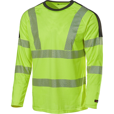 L.Brador 6121p Aereo Klasse 2–3 Varsel-T-Skjorte HV Gul/Sort 3XL L.Brador 6121p Aereo Klasse 2–3 Varsel-T-Skjorte HV Gul/Sort 3XL