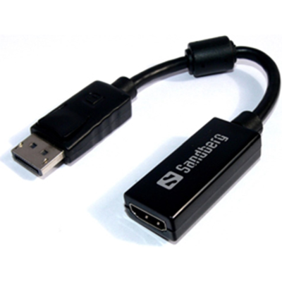 Sandberg Displayport Til Hdmi Adapter – Enkel Tilkobling (Sdg508-28, 1 Eske) Sandberg Displayport Til Hdmi Adapter – Enkel Tilkobling (Sdg508-28, 1 Eske)