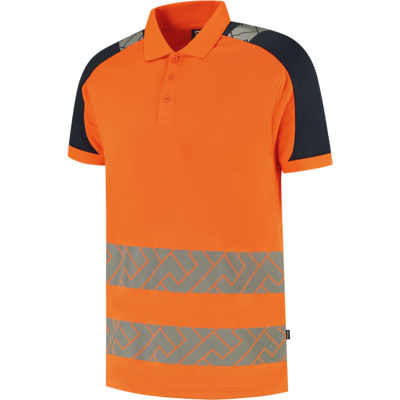 Tricorp 206103 Klasse 2 Unisex Poloskjorte Fluor oransje/blekk 5XL Tricorp 206103 Klasse 2 Unisex Poloskjorte Fluor oransje/blekk 5XL