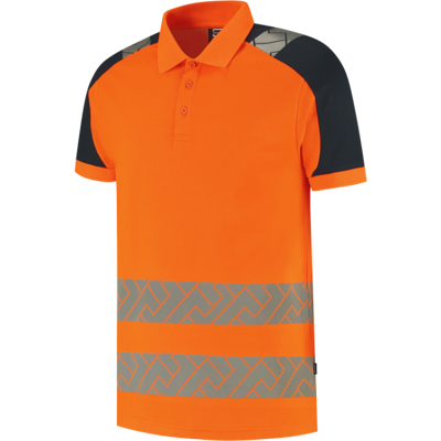 Tricorp 206109 Klasse 2 Unisex Poloskjorte Fluor oransje/blekk 5XL Tricorp 206109 Klasse 2 Unisex Poloskjorte Fluor oransje/blekk 5XL
