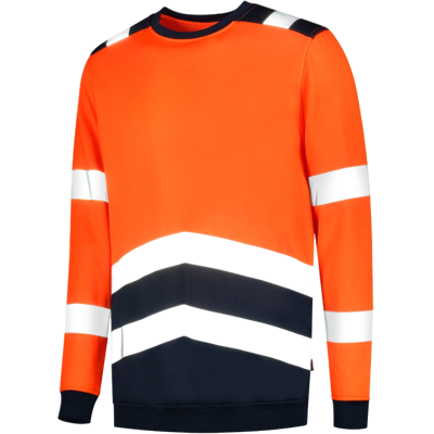 Tricorp 303004 Klasse 2 Unisex Genser Fluor oransje/blekk L Tricorp 303004 Klasse 2 Unisex Genser Fluor oransje/blekk L