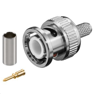 MicroConnect Bnc Crimp Plugg For Rg58, 1 Stykk, Sen-Bnc58m Chrome MicroConnect Bnc Crimp Plugg For Rg58, 1 Stykk, Sen-Bnc58m Chrome