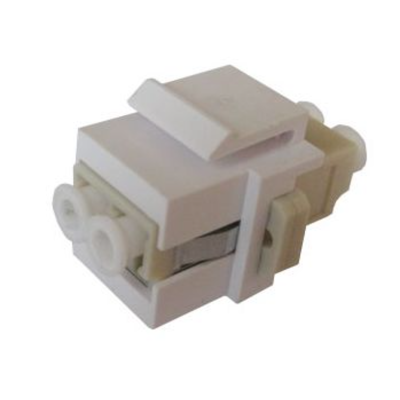 MicroConnect Snap-In Fiber Keystone Med Lc Multimodus Dupleksadapter, 1 Stykk, Sen-Fiblckey Hvit MicroConnect Snap-In Fiber Keystone Med Lc Multimodus Dupleksadapter, 1 Stykk, Sen-Fiblckey Hvit