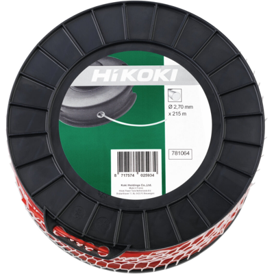 HiKOKI Trimmertråd Rund 2,7 Mm Rød 358 M HiKOKI Trimmertråd Rund 2,7 Mm Rød 358 M
