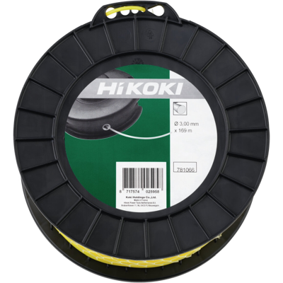 HiKOKI Trimmertråd Rund 3,0 Mm Gul 279 M HiKOKI Trimmertråd Rund 3,0 Mm Gul 279 M