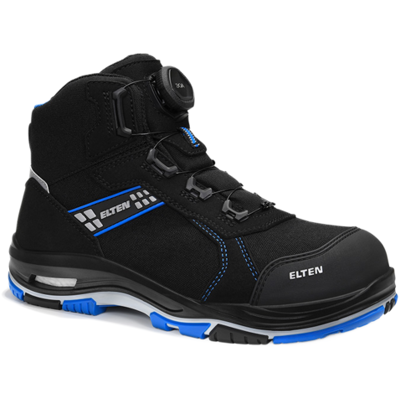Elten Ian Xxtp Pro Boa® Blue Mid Esd - S3s - Vernestøvel Svart blå 48 Elten Ian Xxtp Pro Boa® Blue Mid Esd - S3s - Vernestøvel Svart blå 48