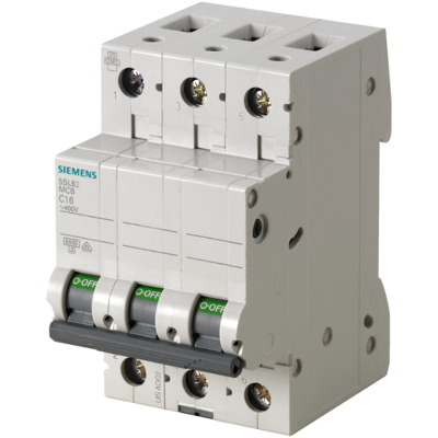 Siemens Automatsikring 3-Pol C25 6 Ka Hvit Siemens Automatsikring 3-Pol C25 6 Ka Hvit