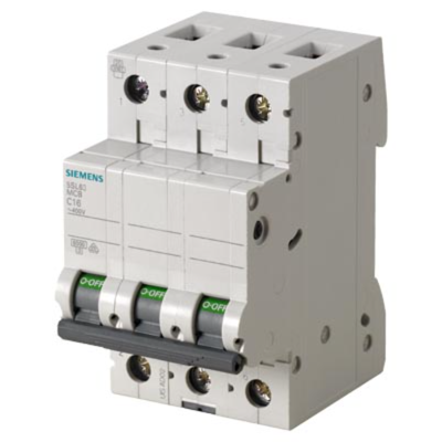 Siemens Automatsikring 3-Pol C32 6 Ka Hvit Siemens Automatsikring 3-Pol C32 6 Ka Hvit