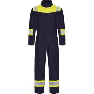 Tranemo Workwear Tranemo Tera Tx 601181 - Flammehemmende - Kjeledress Gul// Marineblå 3XL Tranemo Workwear Tranemo Tera Tx 601181 - Flammehemmende - Kjeledress Gul// Marineblå 3XL