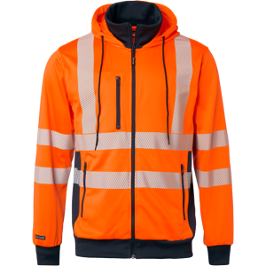 Top Swede 1729 - Klasse 3 - Hettegenser Fluorescerende oransje/marine S Top Swede 1729 - Klasse 3 - Hettegenser Fluorescerende oransje/marine S