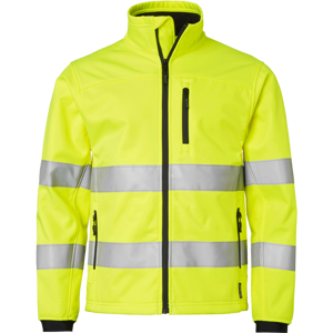 Top Swede 7621 - Klasse 3 - Softshelljakke Fluorescerende gul L Top Swede 7621 - Klasse 3 - Softshelljakke Fluorescerende gul L